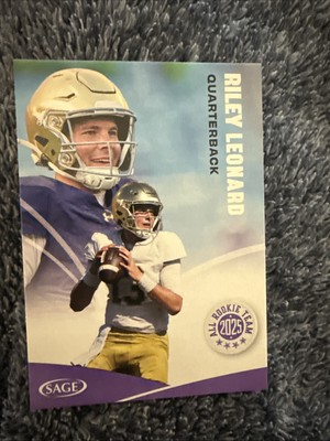 2025 SAGE Football High Series - Riley Leonard All Rookie Team #156 Colts Draft