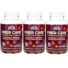 Country Farms Prebiotic Fiber Gummies, Mixed Fruit 120 Gummies Pack of 3 