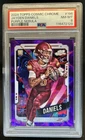 2024 Topps Cosmic Chrome Jayden Daniels RC Purple Nebula Refractor #/150 PSA 8