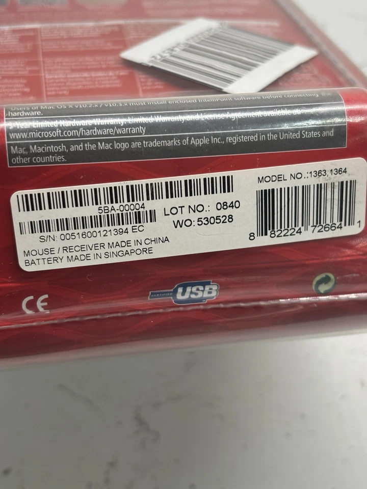 Microsoft Explorer Mini Mouse model 1363 Wireless USB Receiver - Image 4 of 4