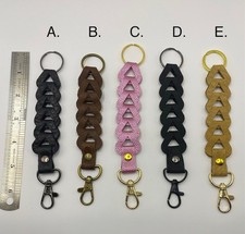 Handmade Keychain Leather Hand Strap Loop Braided Look - Great Unique Gifts