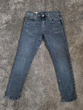 Levi's 512 Slim Taper Jeans Men's W30 L30 Black Medium Wash Denim Zip Fly