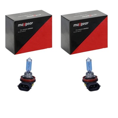 10x MAXGEAR +30% LICHT H8 GLÜHLAMPEN BLAU 12V 35W PGJ19-1 | 78-0195