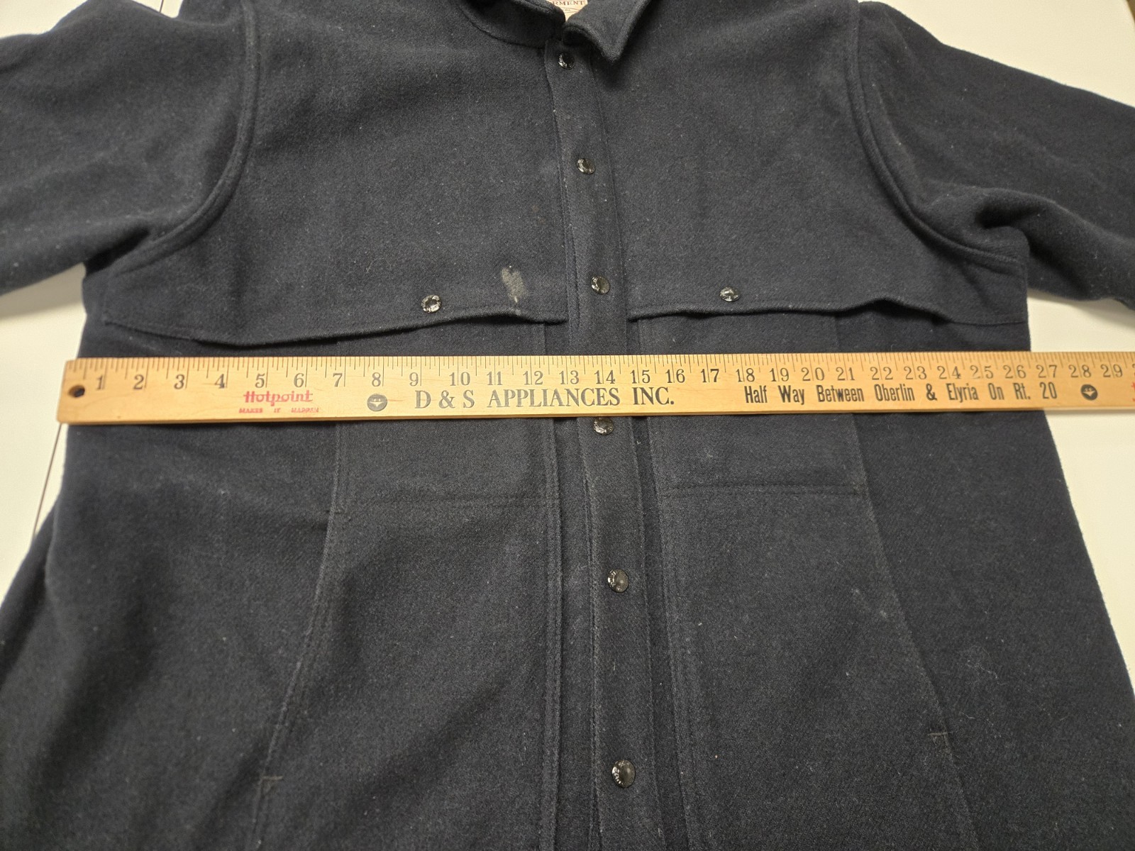 Old Filson Vintage Filson Mackinaw Cruiser Coat Jacket Virgin Wool Black XXL Made ...
