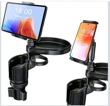 4 in 1 Car Table Tray  360  Rotation Cup Holder Tray for Car  Mobile Phone Holder