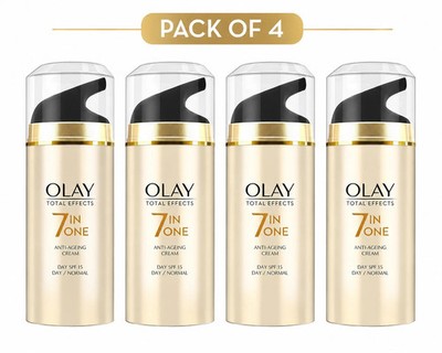 Olay Total Effects 7 in 1 Day Cream SPF 15- 20g Pack of 4 Anti Aging