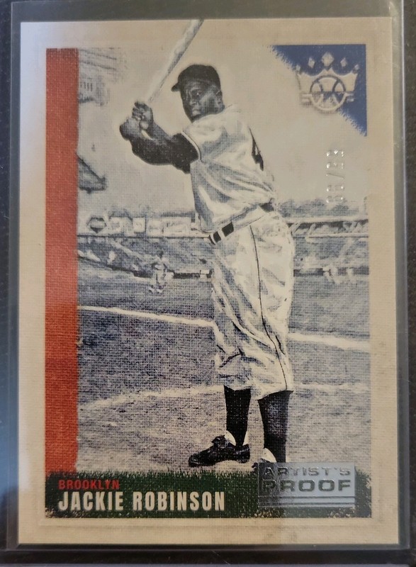 2022 Panini Diamond Kings - Short Print Jackie Robinson #101 Artist Proof Blue