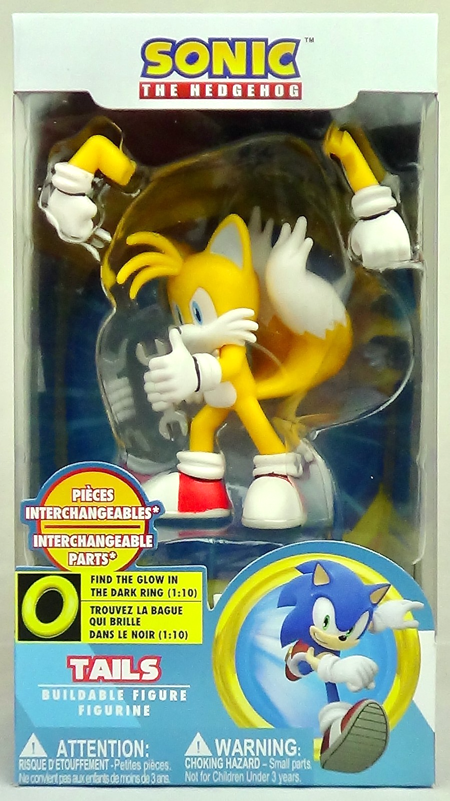 Tails Sonic The Hedgehog Buildable Action Figure Figurine, Just Toys Series 2