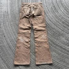 Vintage 90s Levis White Tab Corduroy Bootcut Pants Distressed and Repaired 30x32