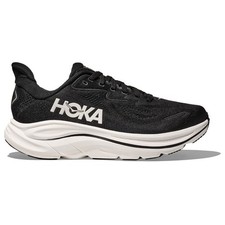 HOKA Clifton 10 Road-Running Shoes - Women's, Color: Black/White.