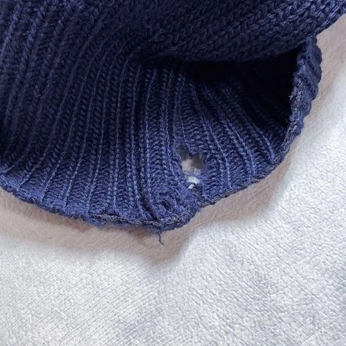 ICEBERG Vintage Knit Sweater L Bear Racing 90s Y2K Navy Charcoal image 8