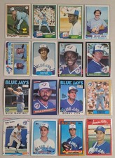 Toronto Blue Jays Lot of 16 MLB Baseball 1970's,1980's,1990's Damaso Garcia