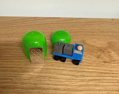 Spielewelten_Super RAR !100% Original im Ei! Container LKW blau mit seltener AKF