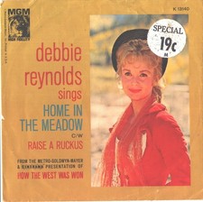 DEBBIE REYNOLDS-PICTURE SLEEVE + 45-(HOME IN THE MEADOW)--PS--PIC--SLV DEBBIE REYNOLDS-PICTURE SLEEVE + 45-(HOME IN THE MEADOW)--PS--PIC--SLV