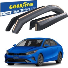 Sun Rain Visors Wind Rain Guards for 2019-2024 Kia Forte SHATTERPROOF