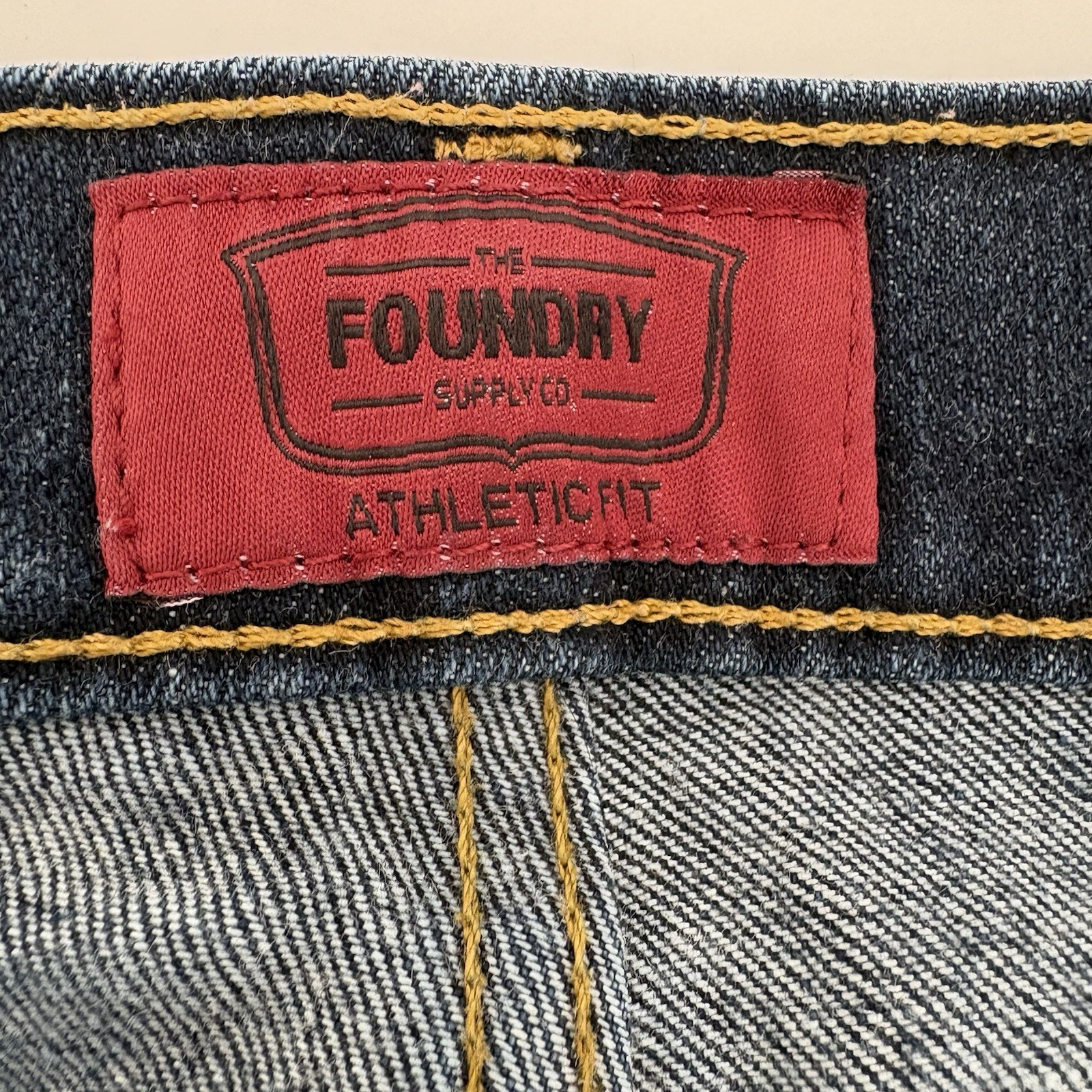 Foundry Supply Jeans Men Size 48 x 29 Blue Straight Flex Measures 46x28 image 3