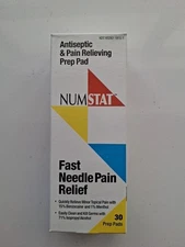Antiseptic & Pain Relieving Prep Pad Fast Needle Pain Relief 30 Prep Pads