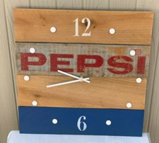 Pepsi Vintage Soda Crate Clock PC2