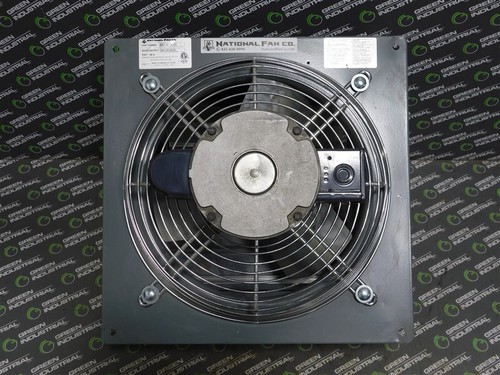 USED National Fan Co. NFC-SF12EVD Exhaust Fan with Shutters 12 in 115/230V 1/3HP