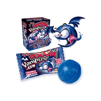VAMPIRE BOOM BLU PINTA LENGUA FIZZY GUM Pz 200 X 5g Fini