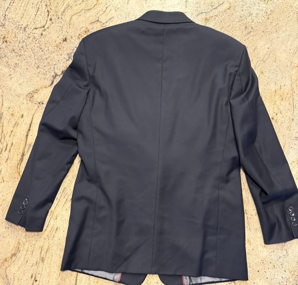 42 Reg Cosani Hombre’s Azul Marino Super 120s Lana Cachemira Traje Chaqueta Blazer Usado en Excelente Condición Foto 2 de 4