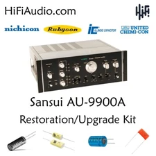 Sansui AU-9900a rebuild restoration recap upgrade kit repair filter capacitor