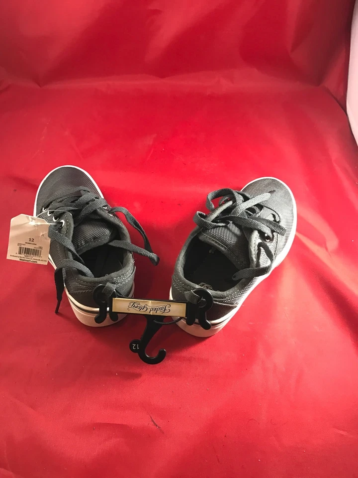 Zapatos de tenis grises Faded Glory para niños talla 12 informales para niños Foto 2 de 4