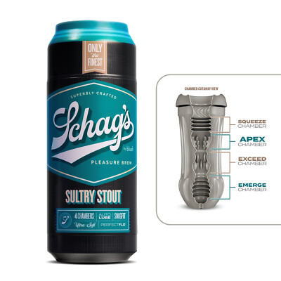 Blush Schag's Sultry Stout Flexible Masturbator Self Lubricating Ribbed Stroker