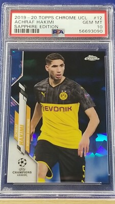 Achraf Hakimi - 2019 Topps Chrome UEFA Champions League Sapphire