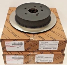 LEXUS OEM FACTORY REAR BRAKE ROTOR SET 2010-2015 RX350 RX450H ( NAP ) 