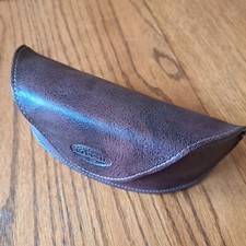 Fossil Brown Leather Replacement Glasses Case Magnetic Closure Sunglasses Nice