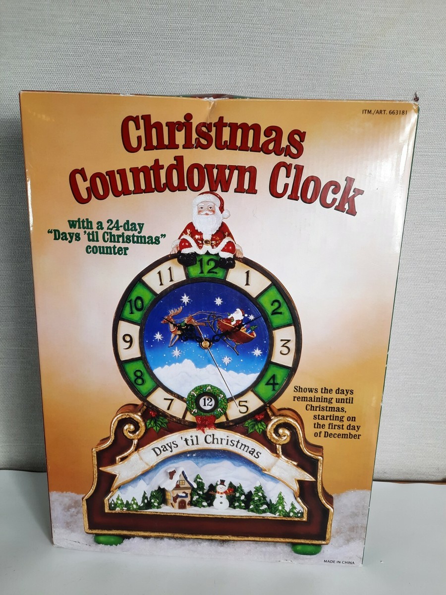 Costco Christmas Countdown Clock24日カウンター Christmas Countdown Clock Santa 24 Days til Christmas Mantle