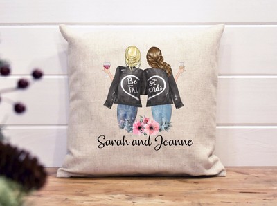 personalized best friend pillows