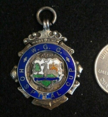 Fob Garden City Hospital Cup 1934 Burnham Green Football club Sterling 11.9g