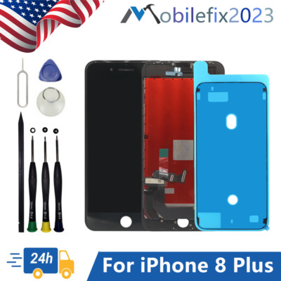 New US For iPhone 8 Plus LCD Display Touch Screen Digitizer Replacement + Tools
