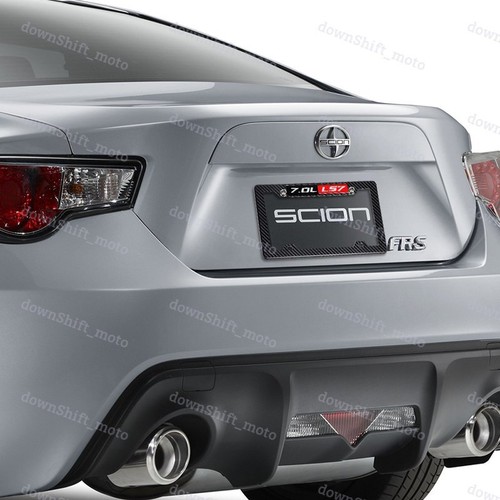 X2 For 7.0L LS7 Car Emblem with Carbon Look ABS License Plate Tag Frame Cover - Picture 3 of 4