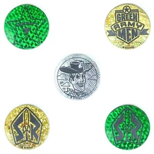 Lot of 5 Authentic POG Brand Disney Toy Story Plastic POG Kini Slammer WPF 1990s