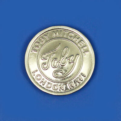 Lamp medallion, 'Toby Mitchell' emblem, 19.7mm fits smaller head and spot lamps