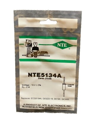 NTE5134A 19v Zener Diode Replaces ECG5134A GE5ZD-19 SK19X SK3400