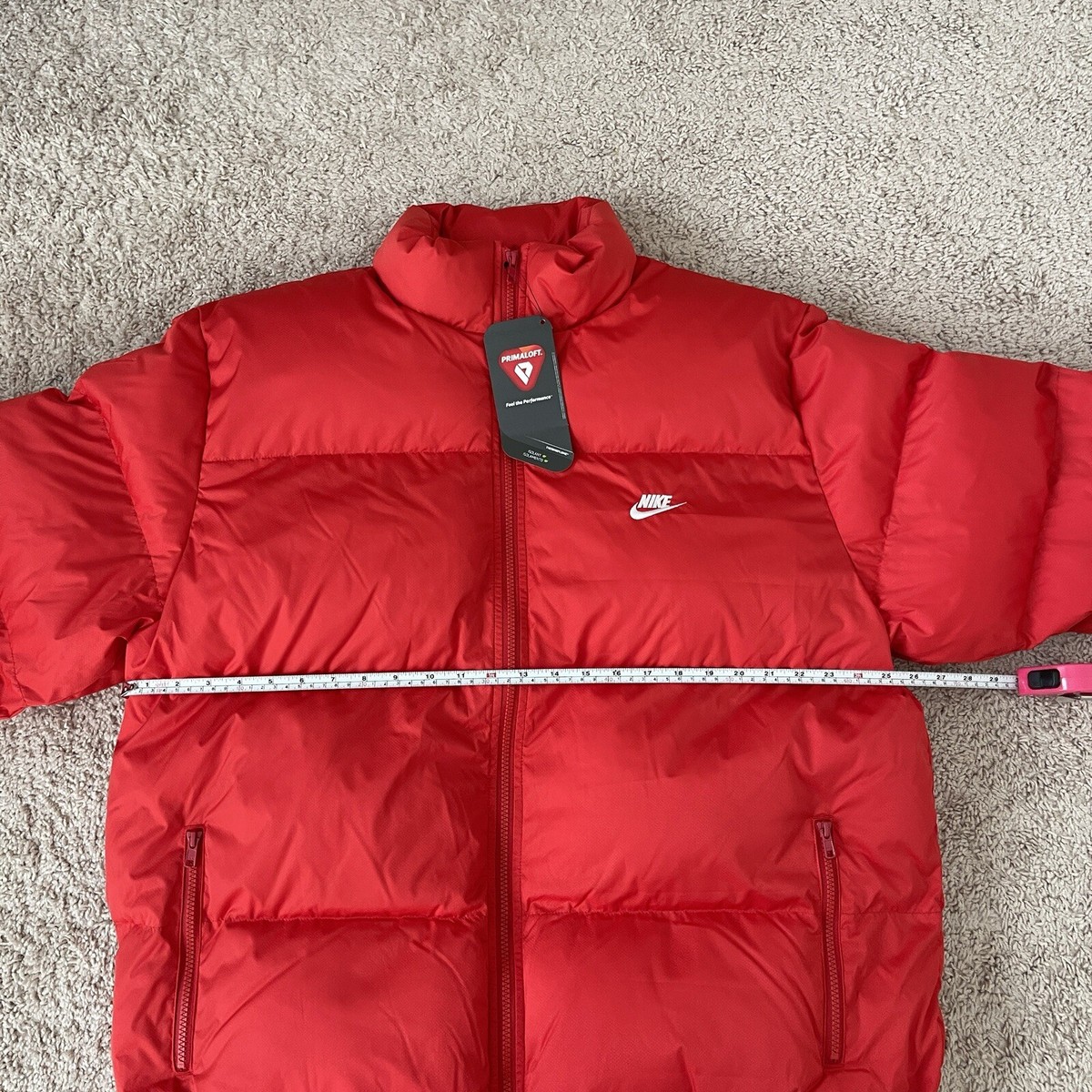 NIKE primaloft puffer jacket XL ダウン Nike Sportswear Club Puffer Jacket PrimaLoft Red Men's Size