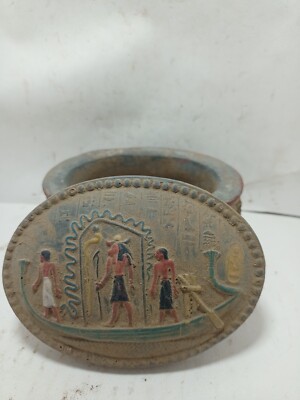 ANCIENT EGYPTIAN ANTIQUE JEWELRY Box Boat King