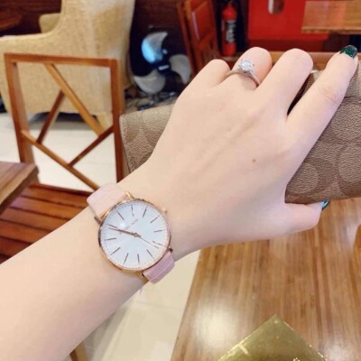 Michael Kors Pyper Pink Leather Strap Watch 38mm Gift Set  display picture 2