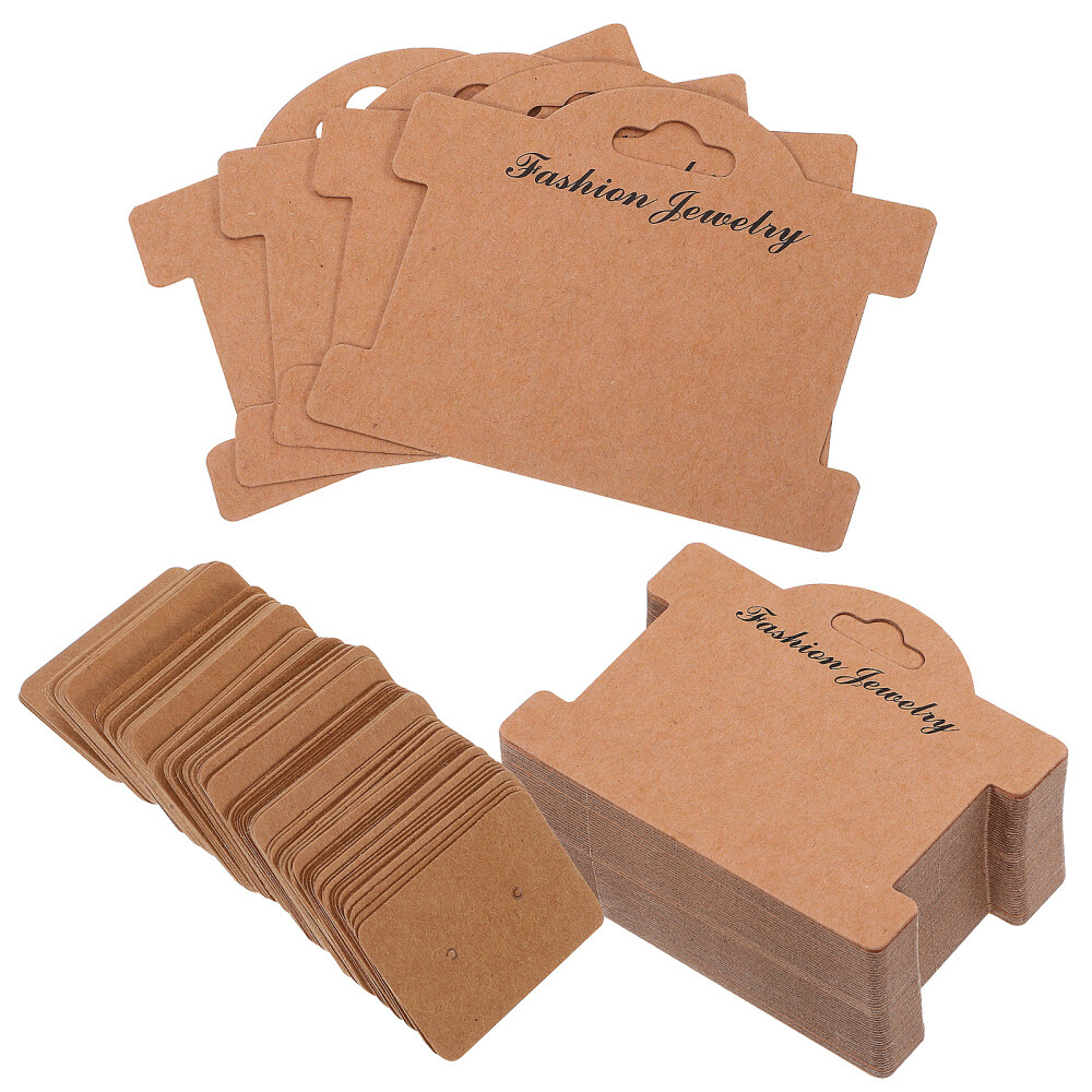 200 Pcs Jewelry Display Cards for Bracelets Earrings Small Business Retail Rack