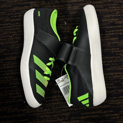 Adidas Adizero ShotPut Throwing Shoes Men Size 6 GY8393 Black Green Womens 7
