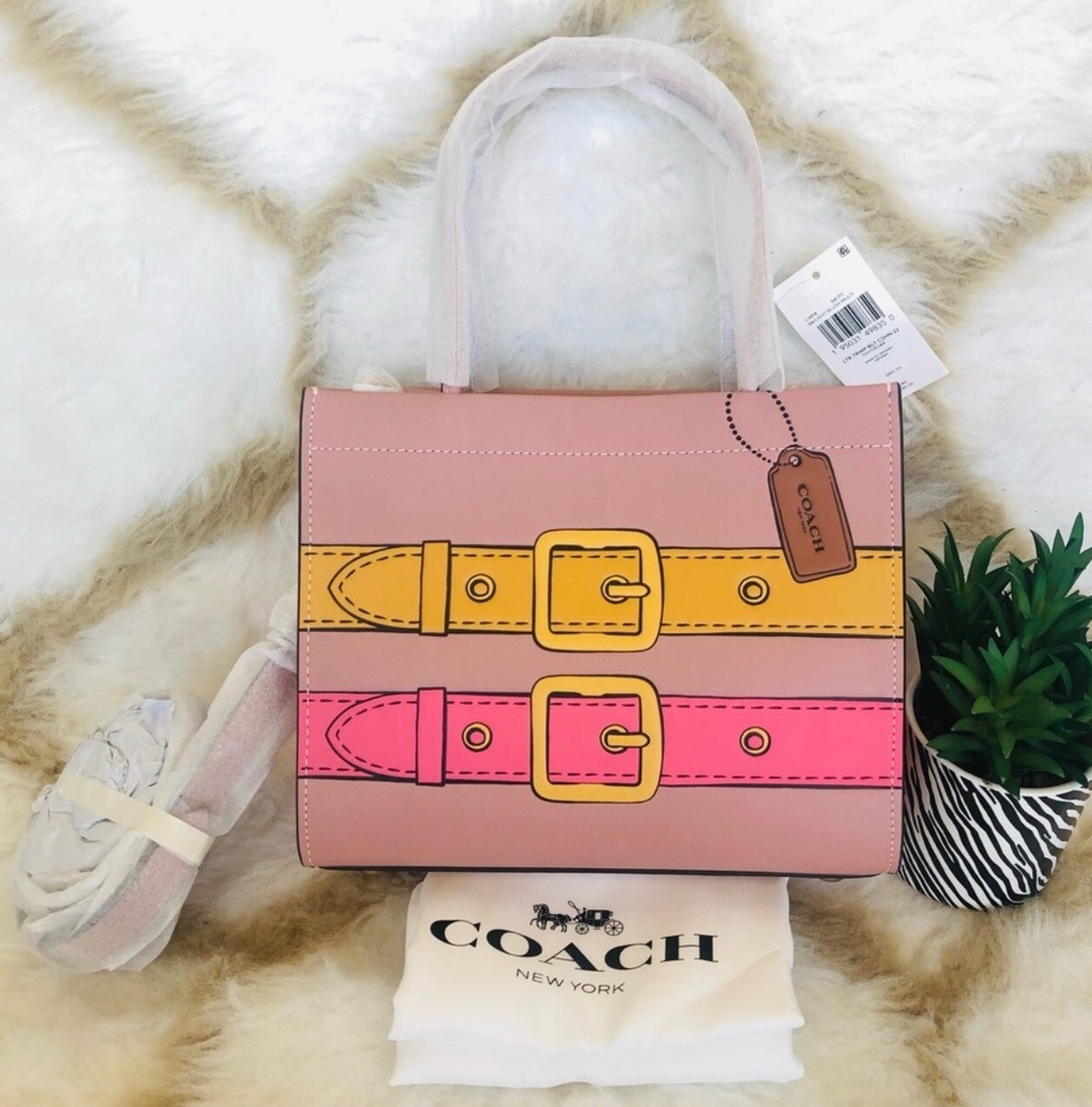 100% Authentic NWT Coach Cashin Carry 22 C9814 Trompe L'oeil