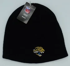 NFL Jacksonville Jaguars Reebok Adult Cuffless Winter Knit Hat Cap Beanie NEW