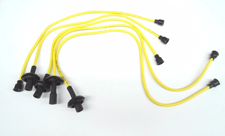 Cables de bujía VW Escarabajo amarillo silicona EMPI 9400 para refrigerado por aire tipo 1 Foto 2 de 3