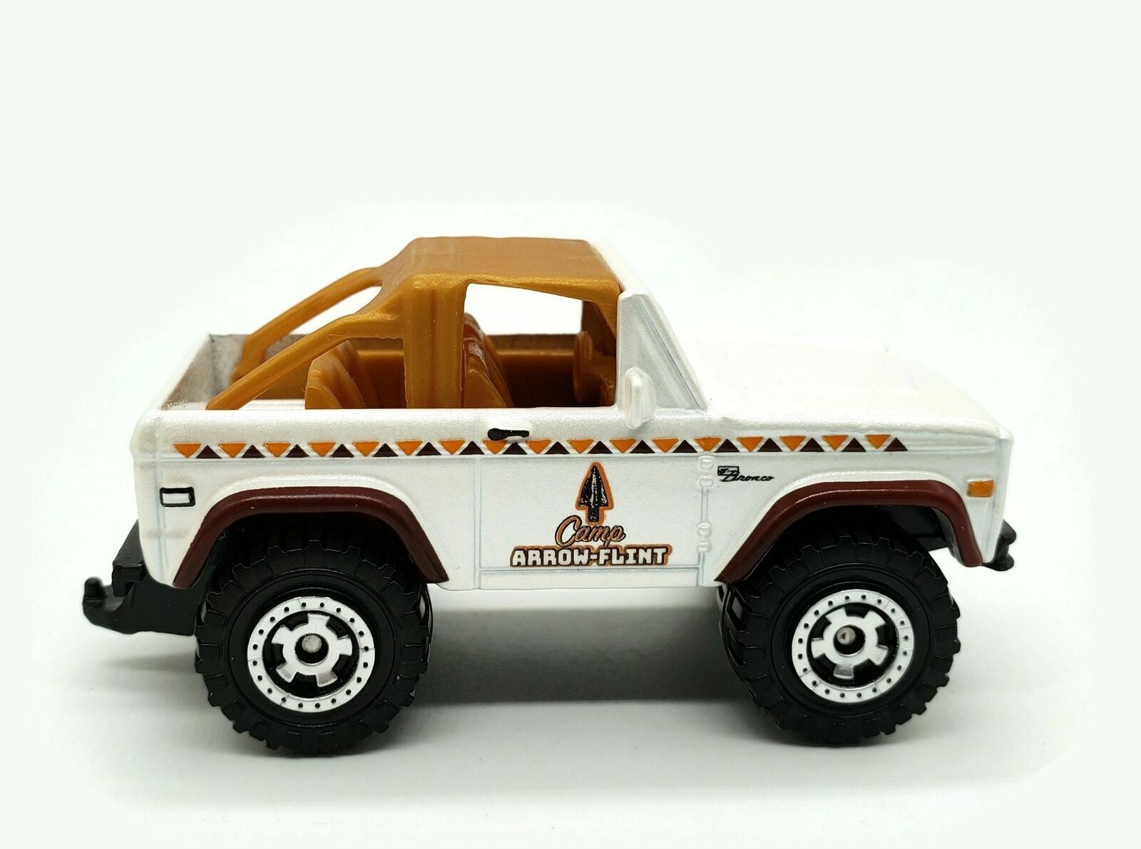 Matchbox Car Ford Bronco 4x4 '72 Mattel MB720 Camp Arrow-Flint Vehicle ...