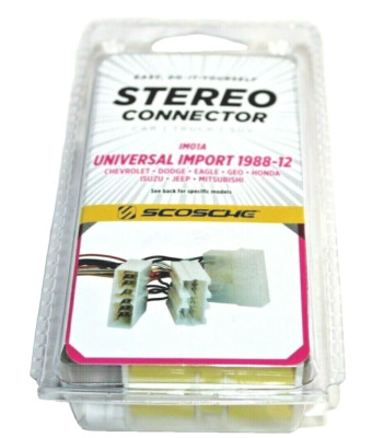 Scosche Stereo Connector IM01A Universal Import 1988 - 2012 Car Truck SUV
