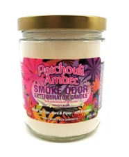 Smoke Odor Exterminator 13 oz Jar Candle Patchouli Amber Free Ship